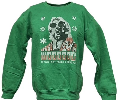 Sudadera Suéter Ric Flair Verde Feo Navidad Para Hombre Foto 1 de 3