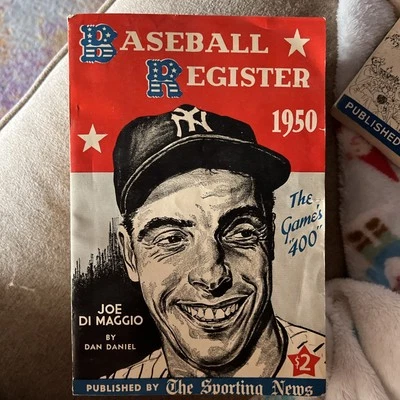 1950 Noticias Deportivas Registro de Béisbol Joe Dimaggio New York Yankees Foto 1 de 4