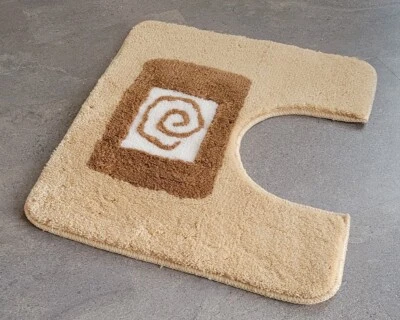 Meusch Sylt Rehbraun-Beige WC-Vorleger 55x50cm. Florhöhe: 20mm. B-Ware - Bild 1 von 4