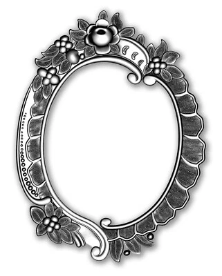 Sizzix Impresslits 3-D Floral Frame #665016 Retail $13.99 design Tim Holtz - Image 1 of 4