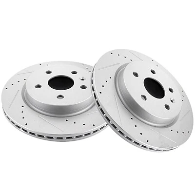 Par de rotores de freno de discos perforados traseros de 315 mm para Buick Lacrosse 2010 2011-2016 Foto 1 de 4
