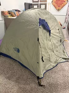 The North Face Rock 22 Tent 2 Person Backpack Camping Hunting Blue/Tan - Picture 1 of 9
