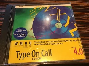 Adobe Type On Call 4.0 for Macintosh Windows Unix Sun - Picture 1 of 2