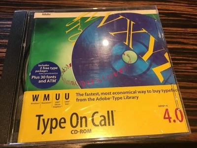 Adobe Type On Call  4.0 for Macintosh Windows Unix Sun - Image 1 of 2