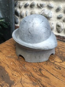 Sehr schöne Hutform Filz Metall Aluminium Fabrik 1930 Dekoration Werkstatt - Bild 1 von 6