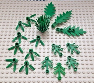 LEGO VINTAGE GRÜNE BLÄTTER/BLÄTTER KONVOLUT 2518, 2423, 30176, 6064, 52208 17 TEILE - Bild 1 von 2