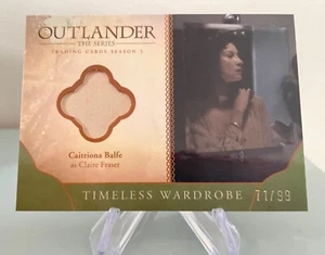 OUTLANDER SEASON 5 WARDROBE TRADING CARD M08 GREEN#71/99 Claire Fraiser S1 Shirt - Picture 1 of 2