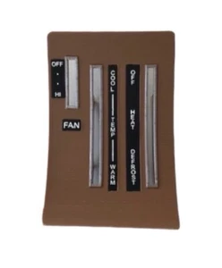 1969-1977 Ford Maverick Grabber Comet Mercury Heater Control Unit Tan Brow Face - Picture 1 of 3