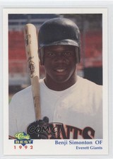 1992 Classic Best Everett Giants Benji Simonton #9