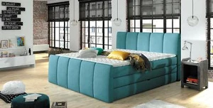 BOXSPRINGBETT DESIGN BETT TOPPER FEDERKERN DOPPELBETT POLSTERBETT mit BETTKASTEN - Bild 1 von 12