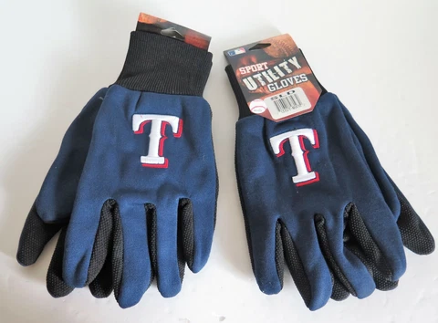 TWO (2) PAIR OF TEXAS RANGERS, SPORT UTILITY GLOVES FROM FOREVER COLLECTABLE Cover