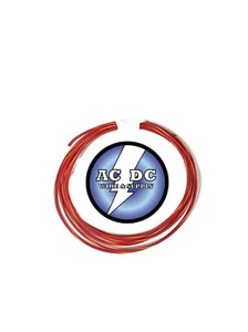AUTOMOTIVE WIRE 22 AWG HIGH TEMP TXL WIRE RED WITH ORANGE STRIPE 10 FT COIL - Picture 1 of 1