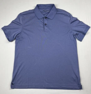 UNTUCKit Mens Polo Medium Blue Damaschino Short Sleeve Golf Tennis Shirt M - Picture 1 of 6