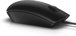 NEW Dell Optical LED tracking Mouse MS116 BLACK USB WIRED Plug-and-play 1000DPI - Picture 1 of 3