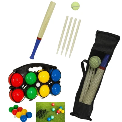 Boules And Rounders Outdoor Games Set, Garden Games For Children And Adults - Image 1 of 4
