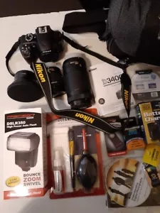 Nikon D3400 Camera with 3 lenses all in Excellent Condition - Picture 1 of 7