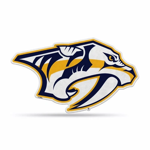 Nashville Predators 18"x18" Logo Felt Pennant [NEW] NHL Sign Banner Wall Cave Cover