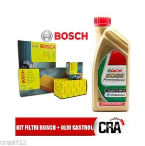 Inspection Kit Oil Castrol Long Life III 5LT 4 Filter Bosch Passat 1.9 Tdi 3C2 - Picture 1 of 1