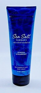 BATH & BODY WORKS AROMATHERAPY SEA SALT THERAPY MIMOSA SPEARMINT BODY CREAM - Picture 1 of 6