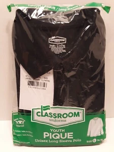 Classroom, School Uniform Polo, Youth Large (14-16) Long Sleeve - Picture 1 of 1