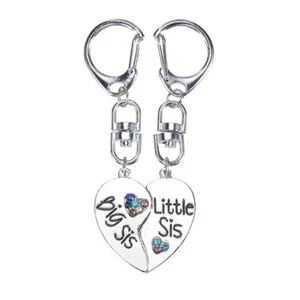 Handbag Pendant Initial Keychain Sister Matching Keychain Sister Key Chain - Picture 1 of 12