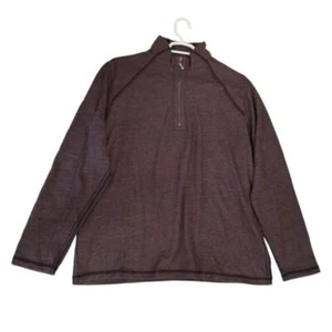Tommy Bahama Herren 1/4 Zip Fleece Sweatshirt Gr. XXL Pflaume Langarm Activewear - Bild 1 von 5
