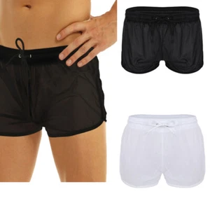 Mens Boxer Shorts Sport Underpants Adult Panties Party Trunks Workout Soft Pool - Picture 1 of 21