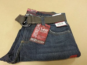 Lee Boy's Blue Citrine Dungarees Slim Straight Leg Jeans Size  18 R - Picture 1 of 5