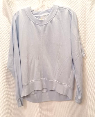 Sudadera para mujer ZELLA - azul claro - talla pequeña - manga larga - manga Dolman Foto 1 de 4
