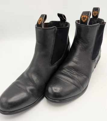 Botas Ariat para mujer talla 4 cuero negro paddock inglés montar Jodhpur 67301 Foto 1 de 4