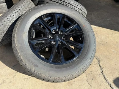 LIKE NEW 20" Black 2024 Ford F150 Wheels Hankook A/T 275/60/20 99% Expedition - Image 1 of 4