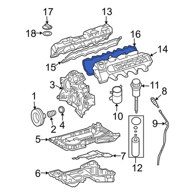 For Mercedes-Benz G55 AMG 03-11 Mercedes-Benz Left Engine Valve Cover Gasket Foto 1 de 4