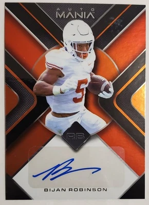 2022 Wild Card Mania Bijan Robinson Auto RC Rookie Atlanta Falcons - Image 1 of 2