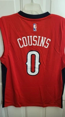 阿迪达斯 NBA 球衣新奥尔良鹈鹕队 DeMarcus Cousins 红色男式 M — 第 1/3 张图片