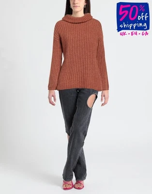 RRP€275 ARAGONA Jumper IT40 US4 UK8 S Merino & Alpaca Wool Blend Made in Italy - Image 1 of 4