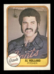 1981 Fleer 445 Al Holland autografo firmato ASC BXCP58 - Foto 1 di 2