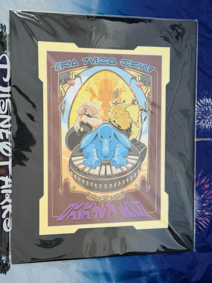 Impresión de Brian Kesinger de Max Rebo's Galactic Tour Star Wars de los parques de Disney 18x14" Foto 1 de 1