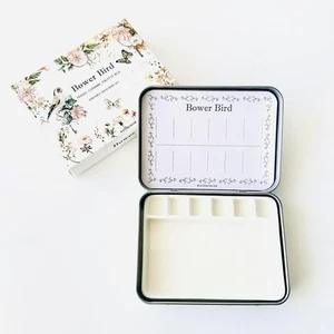 Travel Watercolor Palette,Portable Ceramic Palette 6 Well,Empty Paint Palette... - Picture 1 of 6