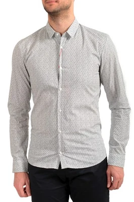 Hugo Boss Men's "Ero3-W" Multi-Color Extra Slim Fit Long Sleeve Casual Shirt - Image 1 of 4