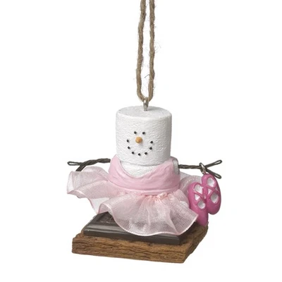 Ganz Hanging Resin S’mores Snowman Ornament for Christmas Tree, Ballerina Dancer - Image 1 of 2