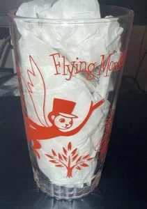 Vaso de Mantequilla de Maní Monos Voladores Mago de Oz de Colección, Rojo sobre Transparente - Imagen 1 de 6