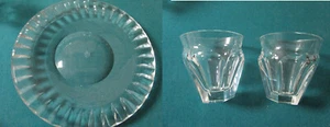 Baccarat France Crystal Plates 8 1/4" Diam - Pair Of Cups Glasses Pick One - Picture 1 of 8