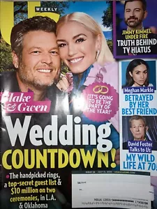 July 13, 2020 US WEEKLY Magazine BLAKE SHELTON GWEN STEFANI Wedding Countdown! - Picture 1 of 7