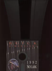 BUICK 1992 SKYLARK ADVERTISEMENT ON 5" FLOPPY DISK /ILLUSTRATED /*RAREST* - Picture 1 of 1