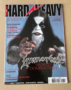 HARD N'HEAVY No.79 (2002) IMMORTAL-KING DIAMOND-CANDLEMASS-  Posters SLIPKNOT & - Picture 1 of 2