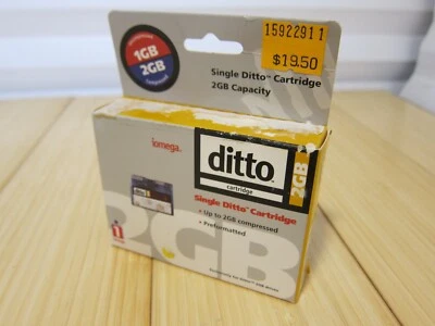 NOS Factory Sealed Iomega Ditto 2GB Data Cartridge - Image 1 of 4