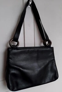 Russell & Bromley Ink Blue Handbag Shoulder Bag 100% Leather Made In Italy - Picture 1 of 12