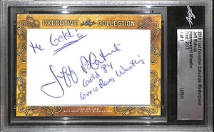 Jeff Blatnick Signed 2018 Leaf Executive Collection Masterpiece 1/1 Card UFC HOF - Picture 1 of 24