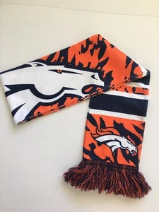 NEW Denver Broncos Camo Scarf Printed Big Logo Winter Neck Double Sided Logo - Picture 1 of 4