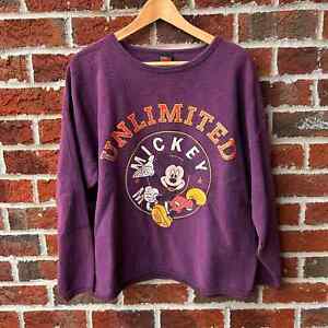 Vintage Disney Mickey Mouse Thermique Unlimited Femme Medium